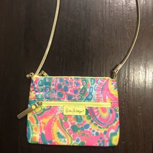 Lilly Pulitzer Bright Floral-Print Crossbody in Pink, Yellow & Blue